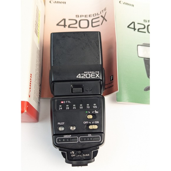 Canonβ Speedlite 420EX E TTL Flash for EOS Cameras with Box - Picture 11 of 11